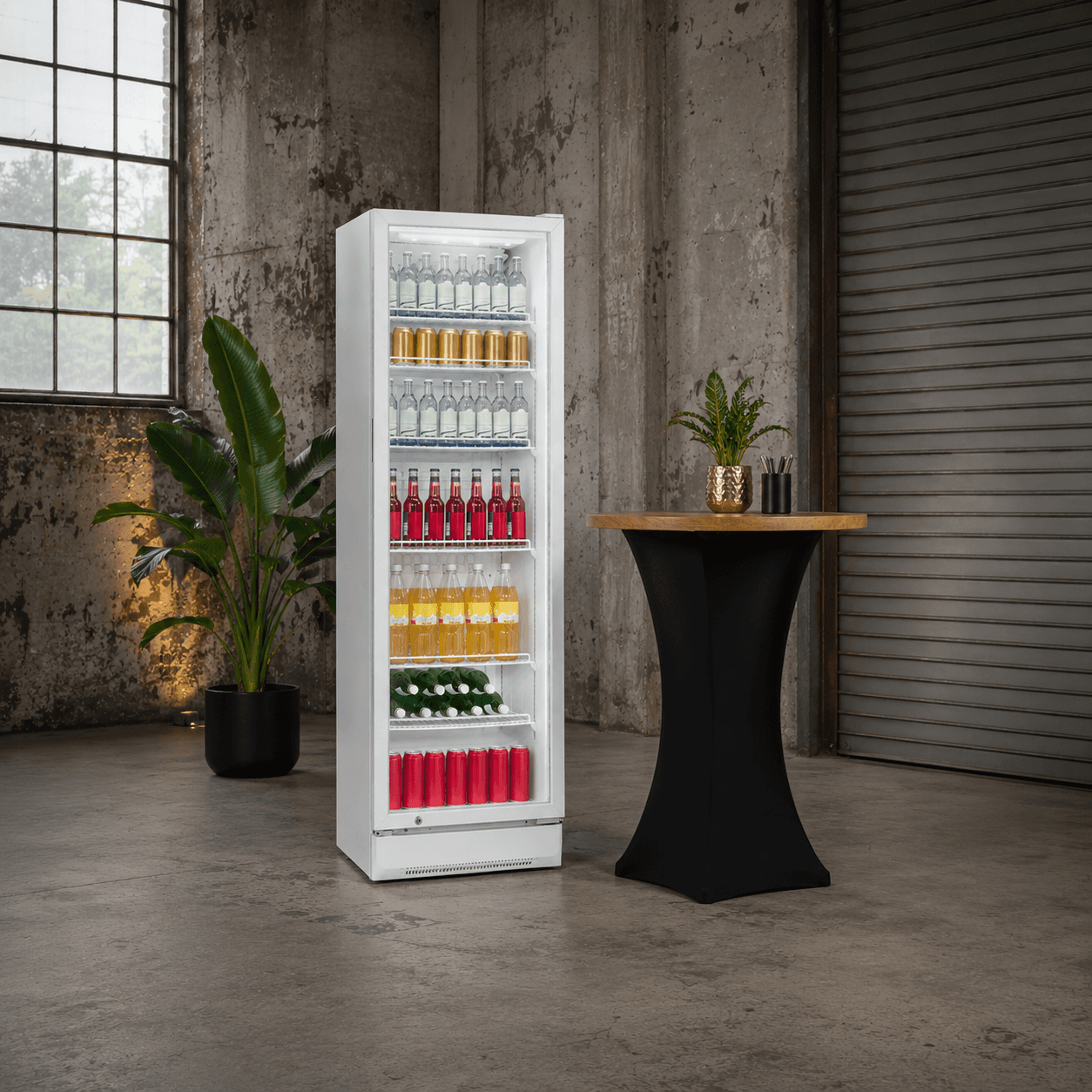 Kühlschrank Weiß Vitrine